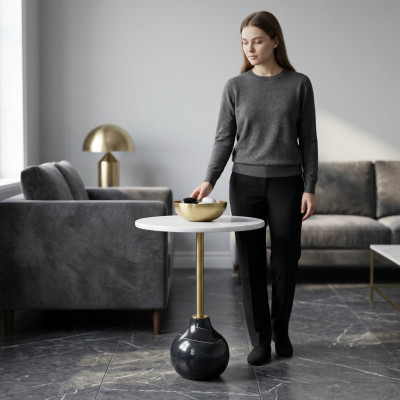 Table basse moderne de design de luxe pour canapé, tables basses pour café dans le salon.