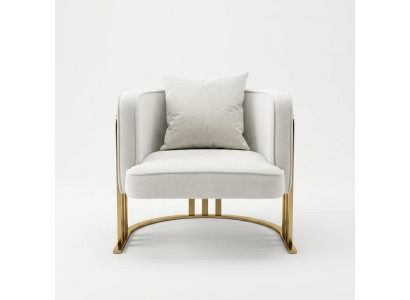 Fauteuil textile de haute qualité, fauteuil blanc élégant, fauteuil moderne, canapé télévision