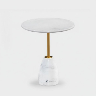 Table basse design de luxe en marbre Table d'appoint Tables d'appoint Salon Rond Nouveau