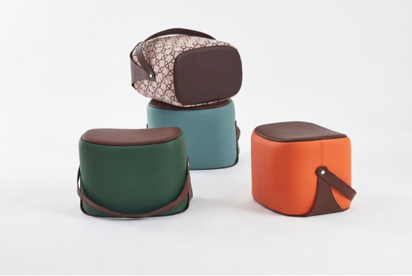 Tabouret rectangulaire Mobilier moderne Repose-pieds Design de luxe Mobilier de salon