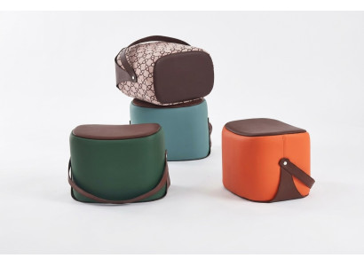 Tabouret rectangulaire Mobilier moderne Repose-pieds Design de luxe Mobilier de salon