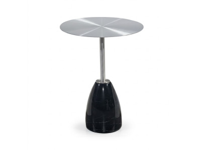 Table d'appoint ronde gris Table basse Commode de chambre Table Console