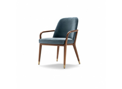 Chaise de salle à manger de concepteur bleue Chaise de salle à manger Meubles de cuisine Chaise de cuisine Fauteuil inclinable