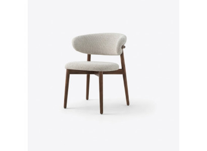 Chaise de salle à manger Chaise de cuisine Fauteuil inclinable en bois en tissu Moderne Gris Chaise