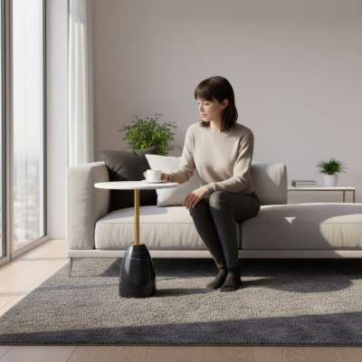 Table basse design Table d'appoint Table de salon Meubles Tables rondes Nouvelles