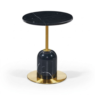 Table basse noire de designer Table d'appoint Salon Mobilier de luxe Table