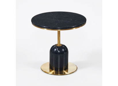 Table basse ronde de salon Table d'appoint Table basse noire Table de canapé de luxe
