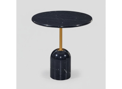 Table d'appoint noire Table de salon Tables modernes Design rond Table console