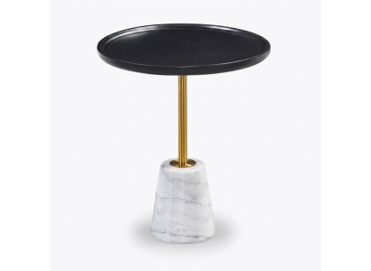 Table d'appoint moderne en noir et blanc pour le salon, tables de rangement, table d'appoint, table.