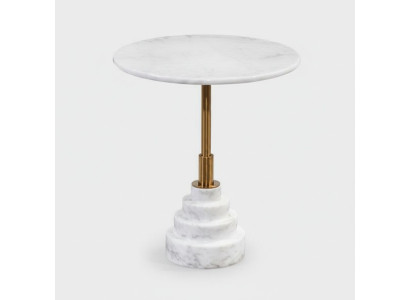 Table basse moderne de luxe Table blanche Tables d'appoint Salle de séjour Ronde nouvelle