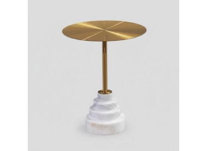 Table basse moderne de luxe en métal Table d'appoint Tables de salon Rondes nouvelles