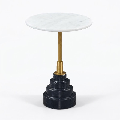 Tables d'appoint Salon Rond Haute qualité Moderne de luxe Table basse Marbre