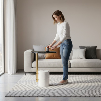 Table basse ronde Table basse Multicolore Table d'appoint Table de designer nouvelle