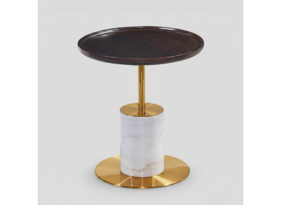 Table basse blanche de designer Table d'appoint luxueuse Meuble élégant Table de meuble