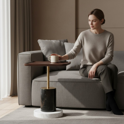 Table d'appoint Designer Table basse Mobilier de salon Table basse Table en marbre