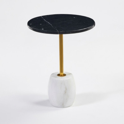 Table en marbre luxueuse Mobilier de salon Table basse ronde Design Style table basse