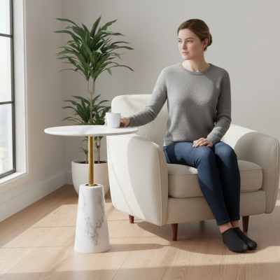 Table d'appoint Tables Table blanche Table basse Tables basses modernes nouvelles