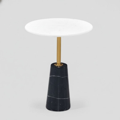 Table d'appoint ronde en marbre de luxe de haute qualité Table basse Meubles