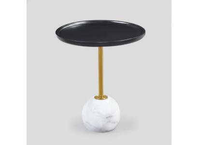 Table basse moderne ronde table d'appoint de luxe pour le salon avec rangement