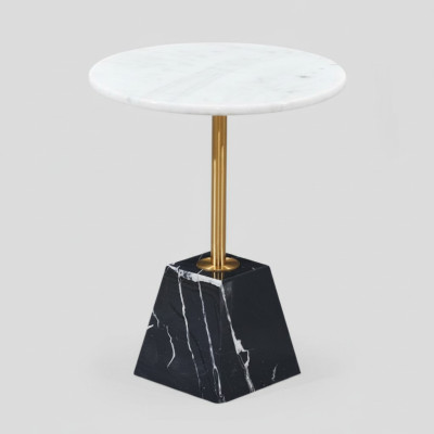 Table d'appoint ronde de designer Table d'appoint en marbre de luxe Tables d'appoint élégantes de style meubles