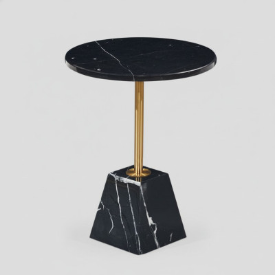 Table basse ronde noire Table d'appoint Table de designer Salon