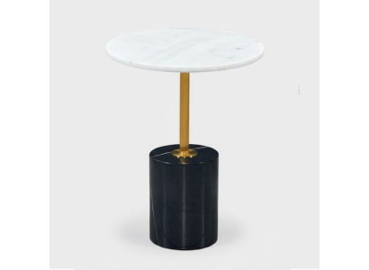 Table d'appoint noire luxueuse pour le salon Table de rangement en forme ronde nouveau