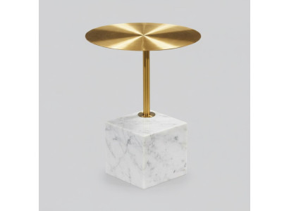 Table d'appoint blanche luxueuse pour salon avec rangement, designeur de tables basses