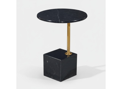 Table basse noire moderne en imitation marbre Tables Meubles de salon