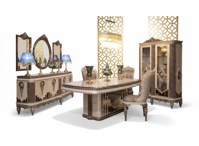 Ensemble de salle à manger de luxe Classic r Tauper Table de salle à manger Chaises Commode