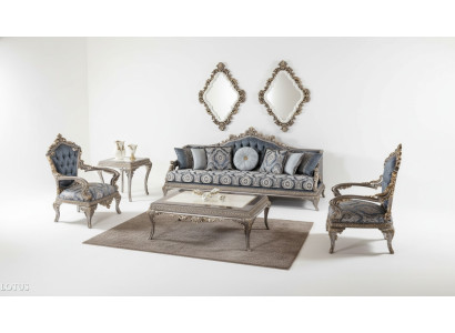 Ensemble de canapé 3+1+1 places Mobilier de luxe Ensemble de canapé Canapé Rembourrage 3 pièces nouveau