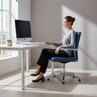 Chaise de jeu moderne Chaise de bureau bleue Chaise pivotante de bureau Chaise de direction nouvelle