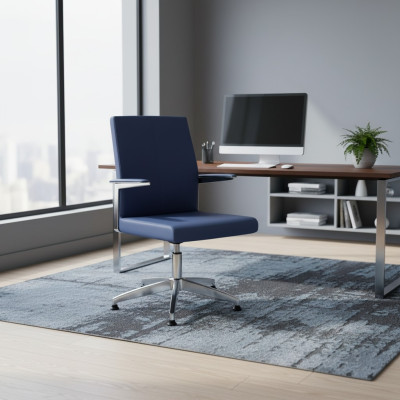 Chaise de jeu moderne Chaise de bureau bleue Chaise pivotante de bureau Chaise de direction nouvelle