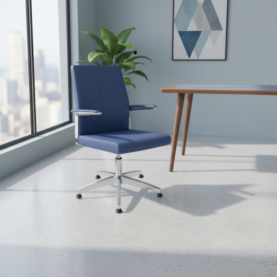 Chaise de jeu élégante Chaise de bureau bleue Chaise pivotante de bureau Chaise de direction nouvelle