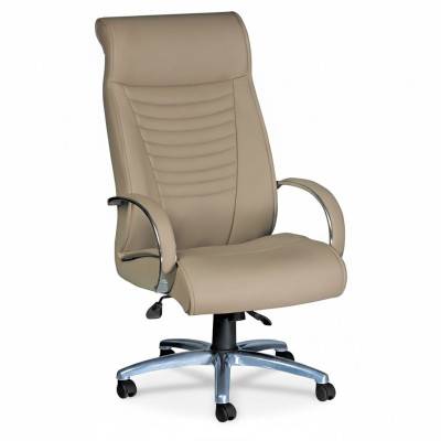 Chaise de jeu élégante Chaise de bureau beige Chaise pivotante Chaise de direction