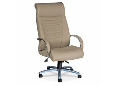 Chaise de jeu élégante Chaise de bureau beige Chaise pivotante Chaise de direction