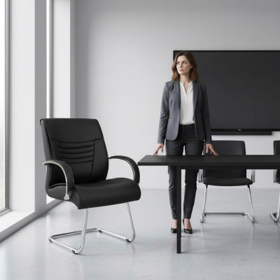 Salle d'attente Cabinet d'avocats Mobilier de bureau Chaises en cuir Fauteuil Chaise de conférence
