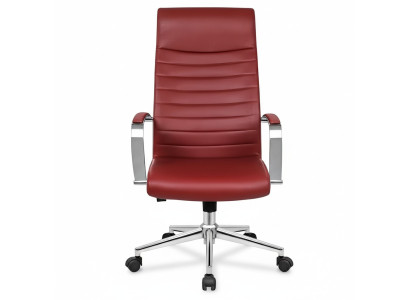Fauteuil design en simili cuir chaise rembourrée chaises rouges chaises de salle à manger chaise de bureau