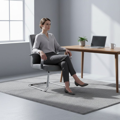 Chaise de bureau moderne pour jeux vidéo Chaise de bureau de haute qualité Gris Mobilier de bureau