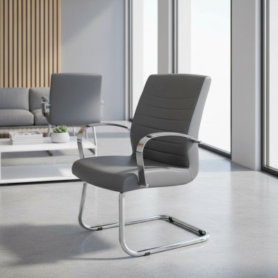 Chaise de bureau moderne pour jeux vidéo Chaise de bureau de haute qualité Gris Mobilier de bureau