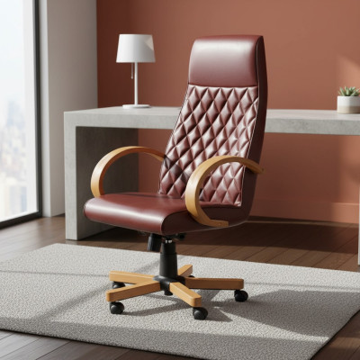 Moderne chaise pivotante confortable Meubles Chaise de bureau marron Chaise de jeu Chaise de bureau