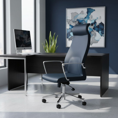 Chaise pivotante en similicuir moderne, noir, chaise de bureau, chaise de jeu, chaises de bureau