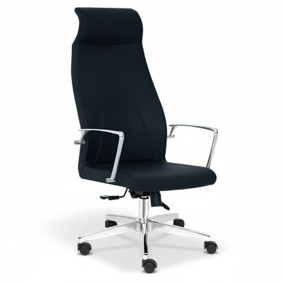 Chaise pivotante en similicuir moderne, noir, chaise de bureau, chaise de jeu, chaises de bureau