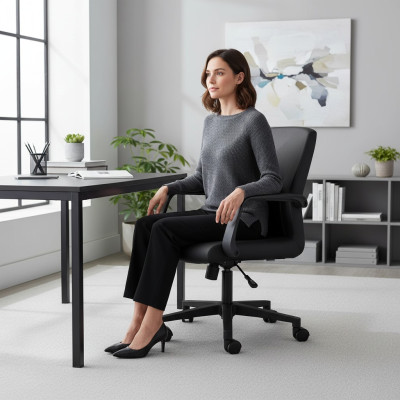 Chaise de bureau Chaise de jeu Chaise de bureau Chaise pivotante Chaise de patron Fauteuil individuel