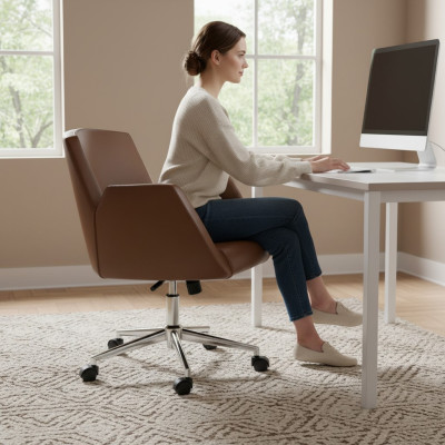 Chaise de bureau chaise de jeu marron chaise de bureau chaise de bureau chaise pivotante chaise de direction