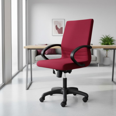 Chaise de bureau de jeu moderne rouge fauteuil de bureau pivotant