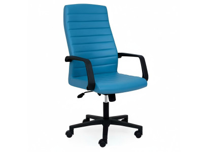 Chaise de bureau en similicuir de luxe Chaise de jeu Chaise de bureau neuve Chaise pivotante Bleue neuve