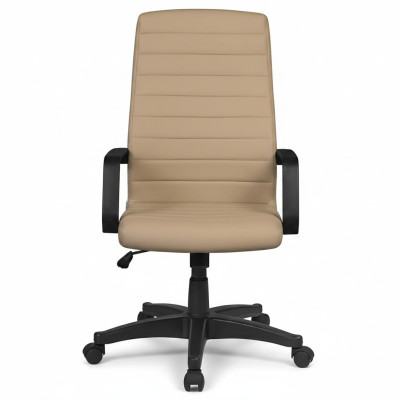 Chaise de bureau en similicuir imitation moderne Chaise de jeu Chaise de bureau nouvelle Chaise pivotante Beige nouvelle