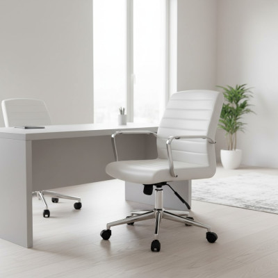 Chaise de bureau Blanche Chaise de jeu Chaise de bureau Chaise pivotante de bureau Chaise exécutive nouvelle