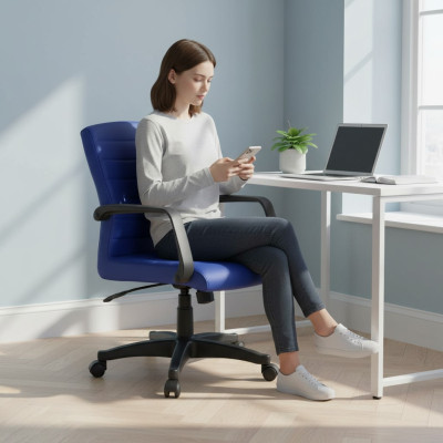 Peut être commandé Fauteuil de bureau en simili cuir Chaise de jeu Fauteuil de bureau neuf Chaise pivotante neuve