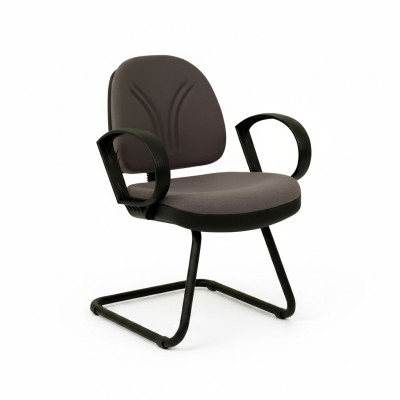 Mobilier de bureau salle d'attente cabinet d'avocats textile chaises brunes chaises de conférence.